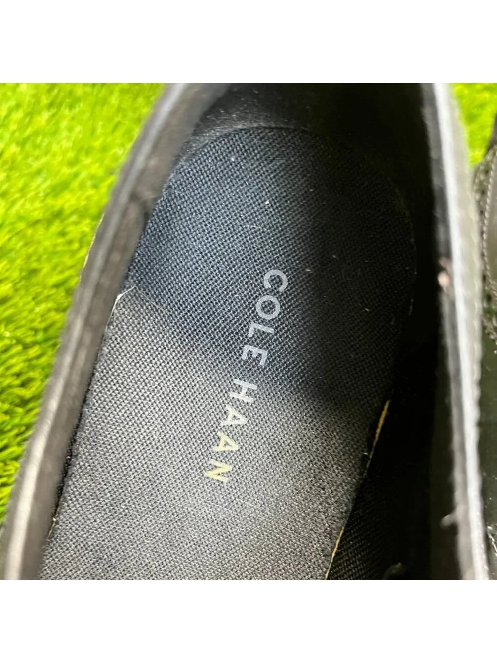 Cole Haan Davidson Grand Mens Size 8 Black Casual Leather Wingtip Oxford Shoes